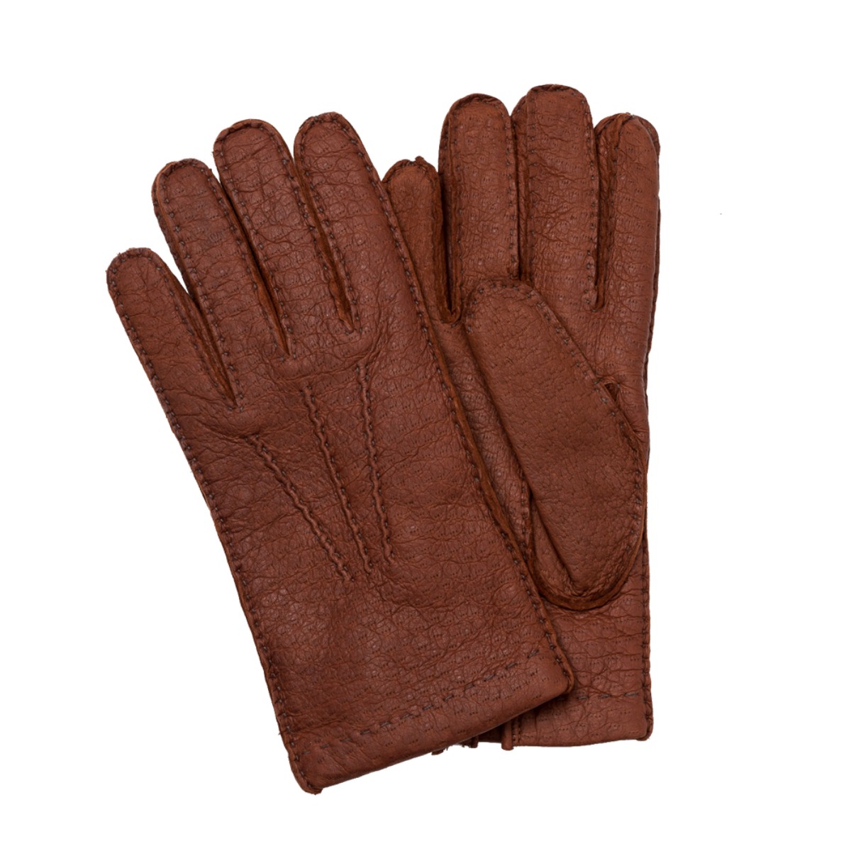 OMEGA GLOVES PECCARY LEATHER GLOVES GOLD